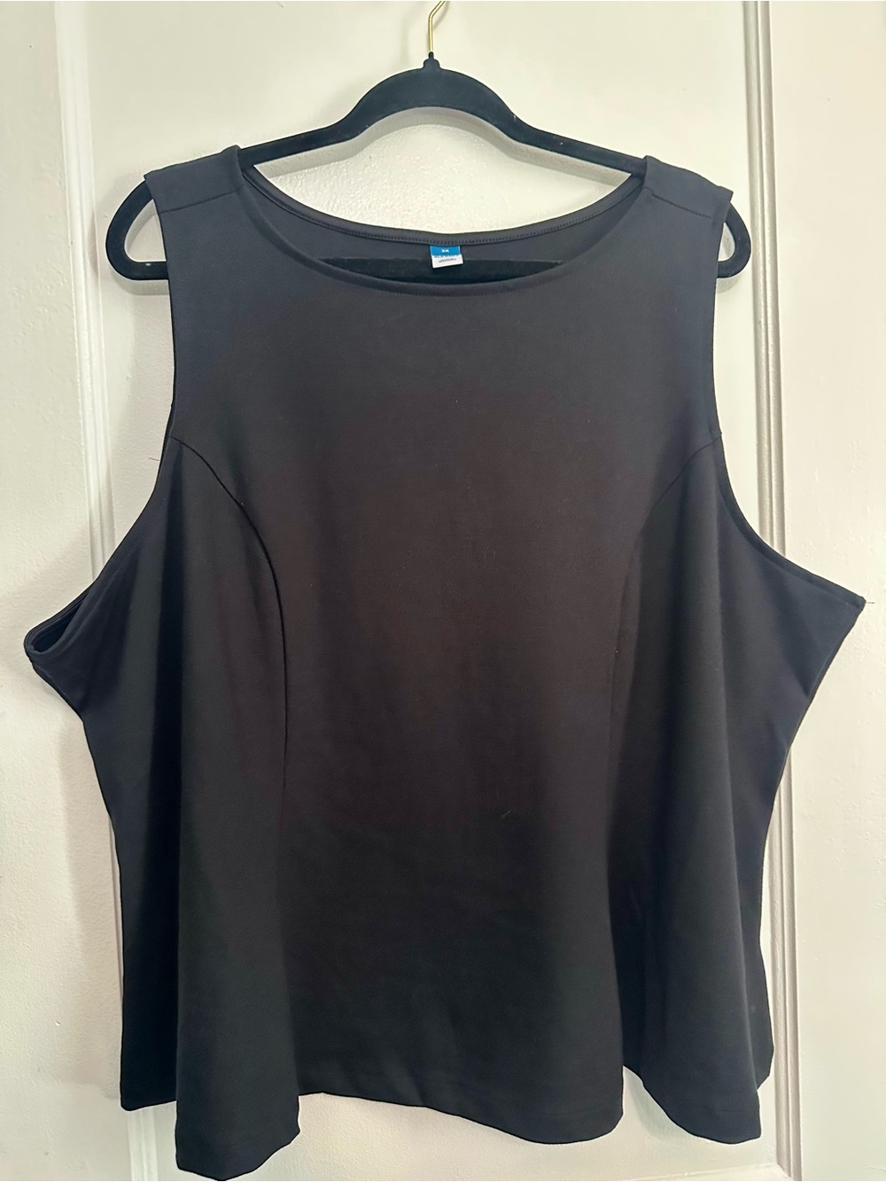 Old Navy Black Sleeveless Peplum Tank Top (3X)